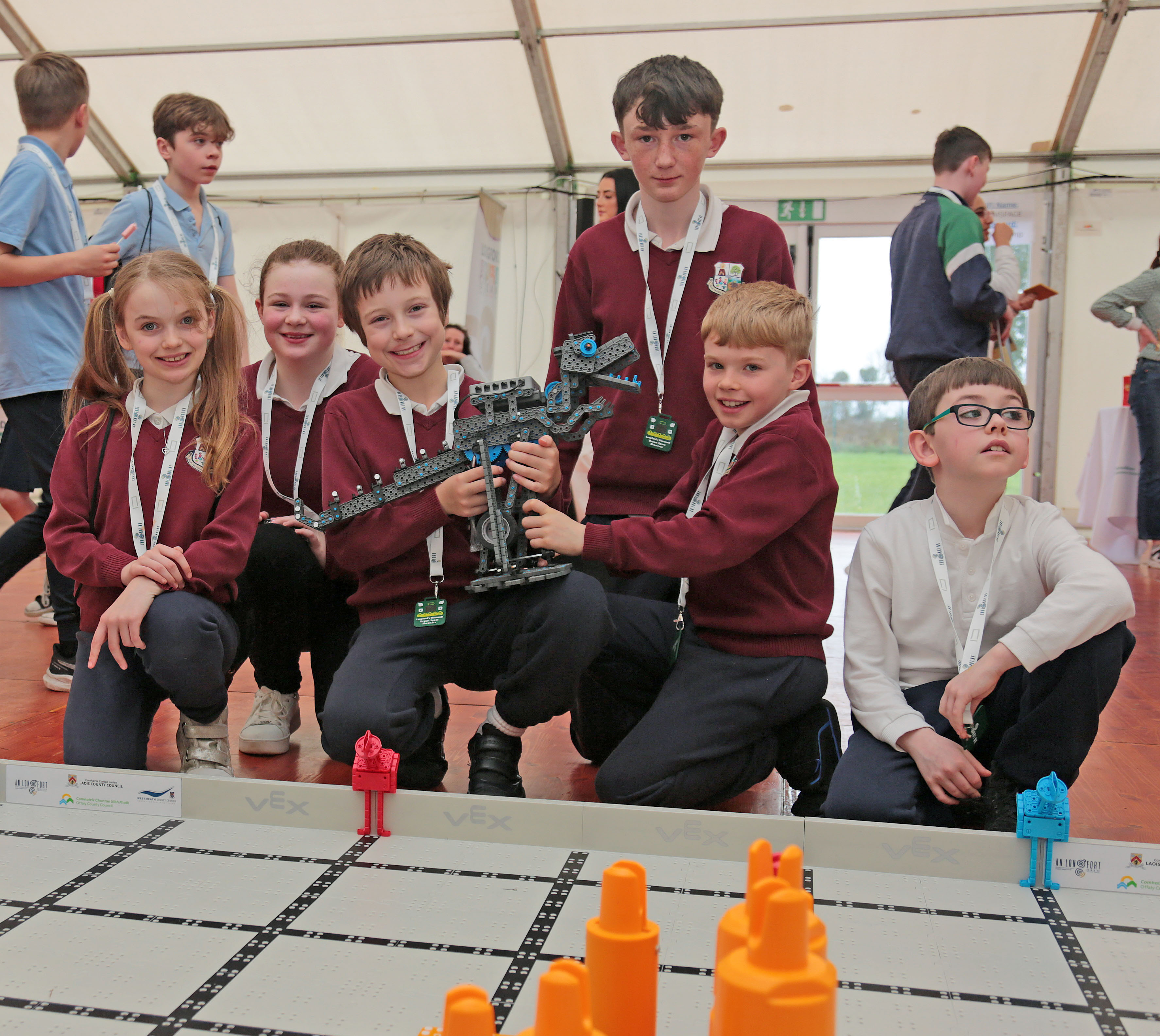 Cloontagh-NS-students-with-robot